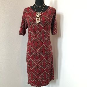 LulaRoe Julia size XL, red